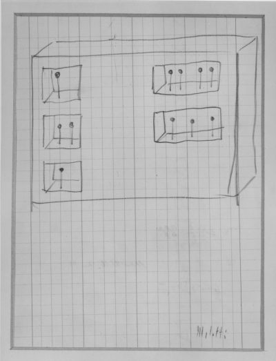 Disegno – Progetto per scultura / Drawing – Project for Sculpture